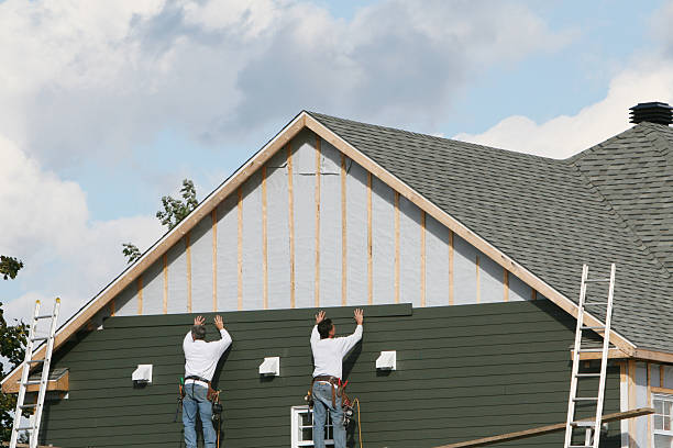 Professional Siding Replacement technician working in Morven, NC